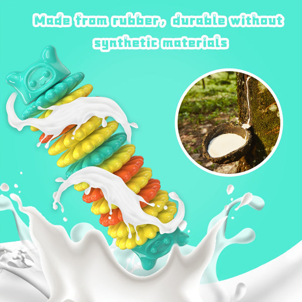Indestructible Rubber Dog Chew Toy for Aggressive Chewers