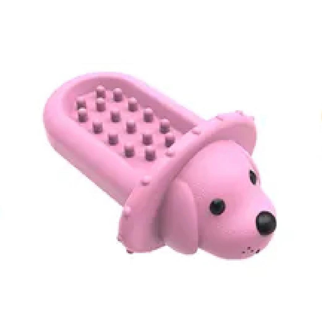 Soft Rubber Puppy Slow Feeder & Treat Dispenser Toy