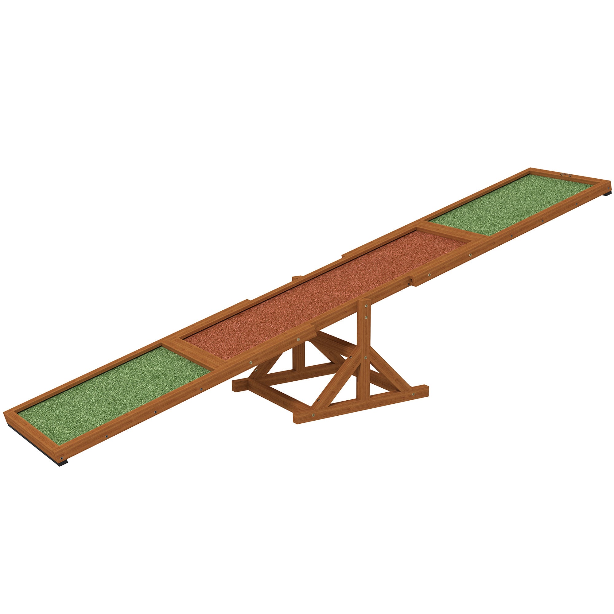Dog Agility Seesaw - 110 lbs Capacity, Weather Resistant, Non-Slip Surface