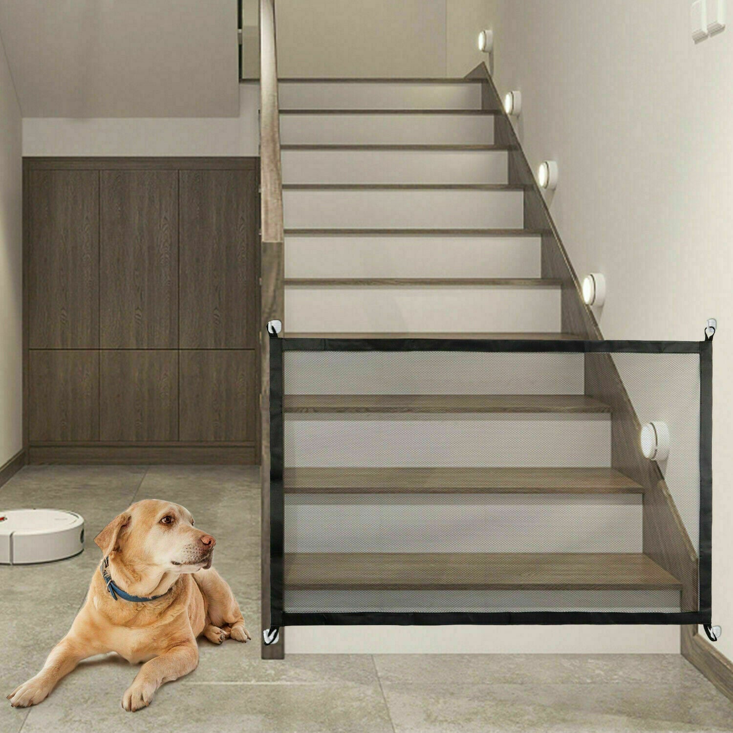 Portable Pet & Baby Safety Gate - Magic Mesh Fence