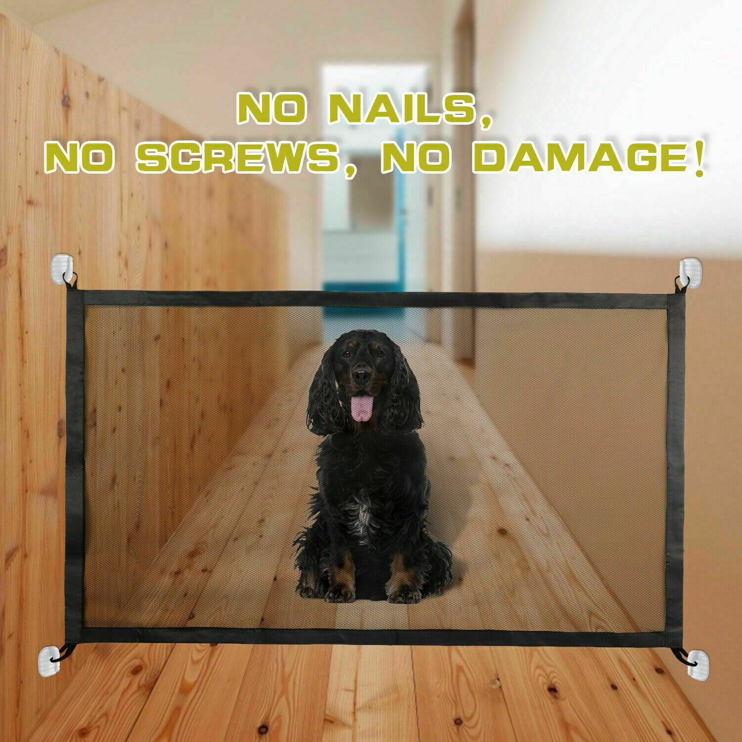 Portable Pet & Baby Safety Gate - Magic Mesh Fence