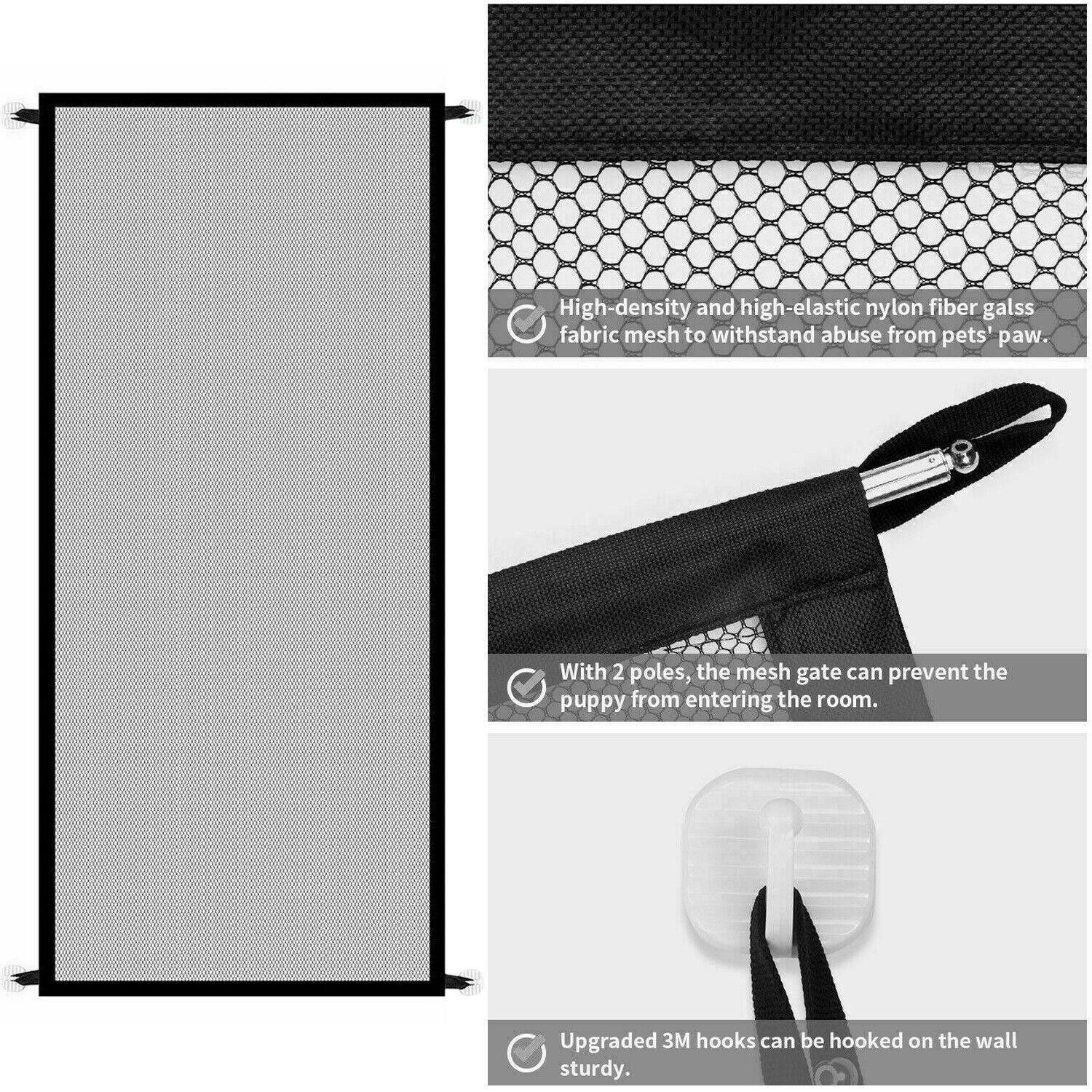Portable Pet & Baby Safety Gate - Magic Mesh Fence