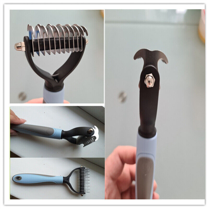 Double-Sided Pet Grooming Brush - Deshedding & Dematting Tool