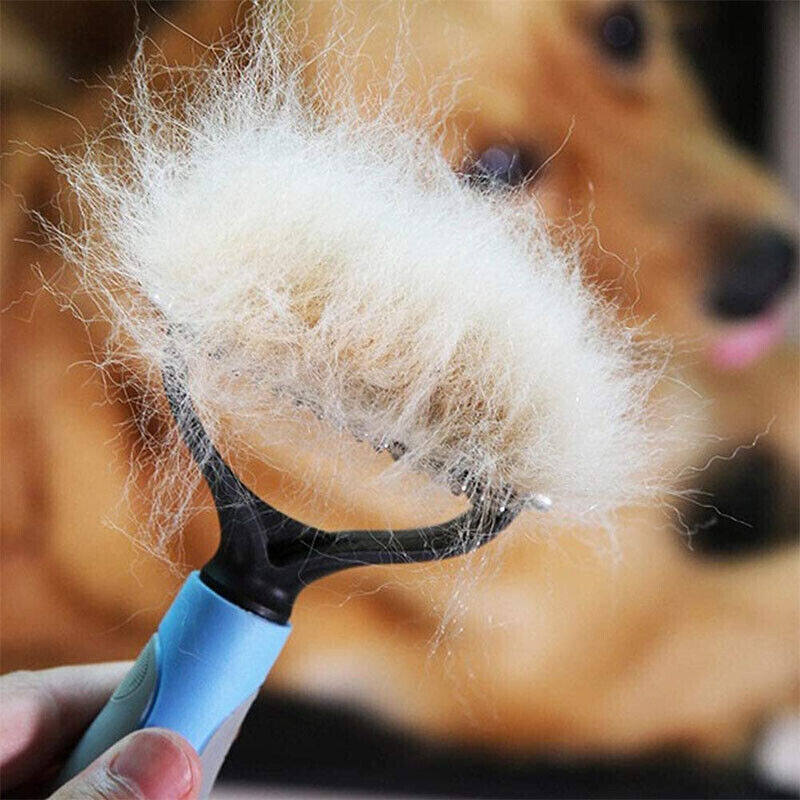 Double-Sided Pet Grooming Brush - Deshedding & Dematting Tool
