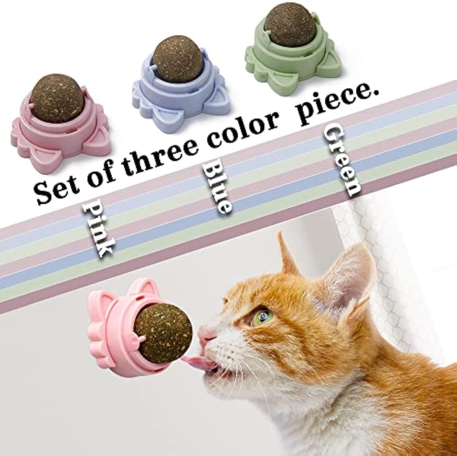 Sticky Wall Catnip Balls – Interactive Dental Chew & Fun Toy for Cats