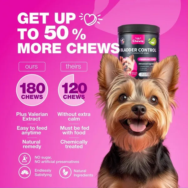 Dog Cranberry Supplement - UTI Treatment for Bladder & Kidney Health