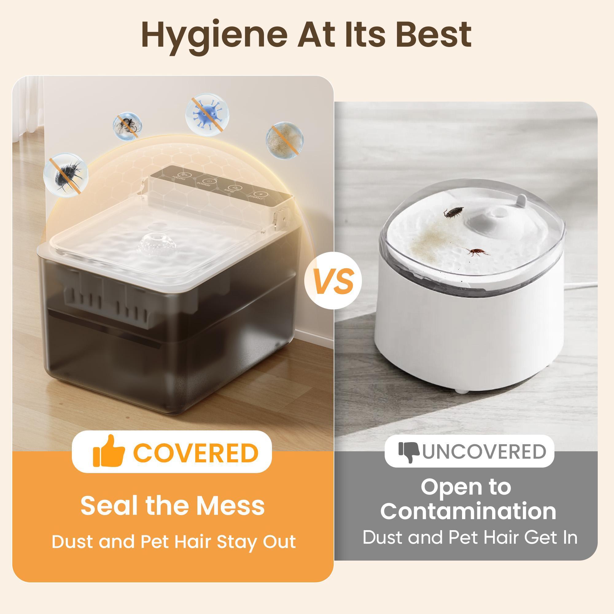 Automatic Pet Water Fountain - Smart Sensing Dog & Cat Dispenser