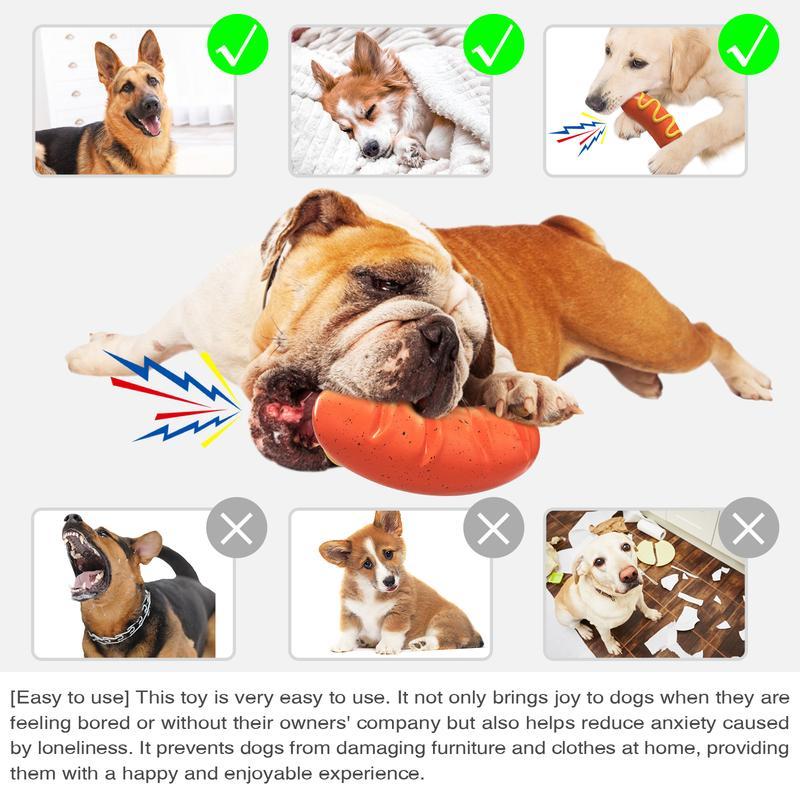 Indestructible Dog Chew Toy for Aggressive Chewers - Tough Rubber Toy