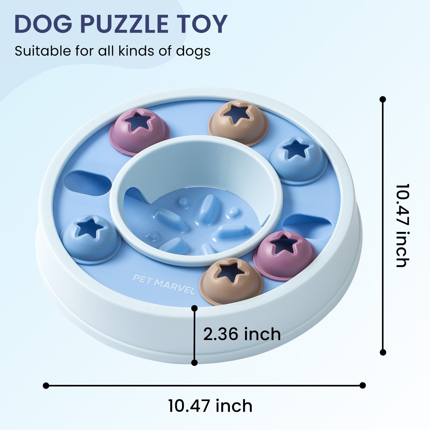 Interactive Dog Puzzle Toy - Level 1-3 Difficulty Food Dispenser