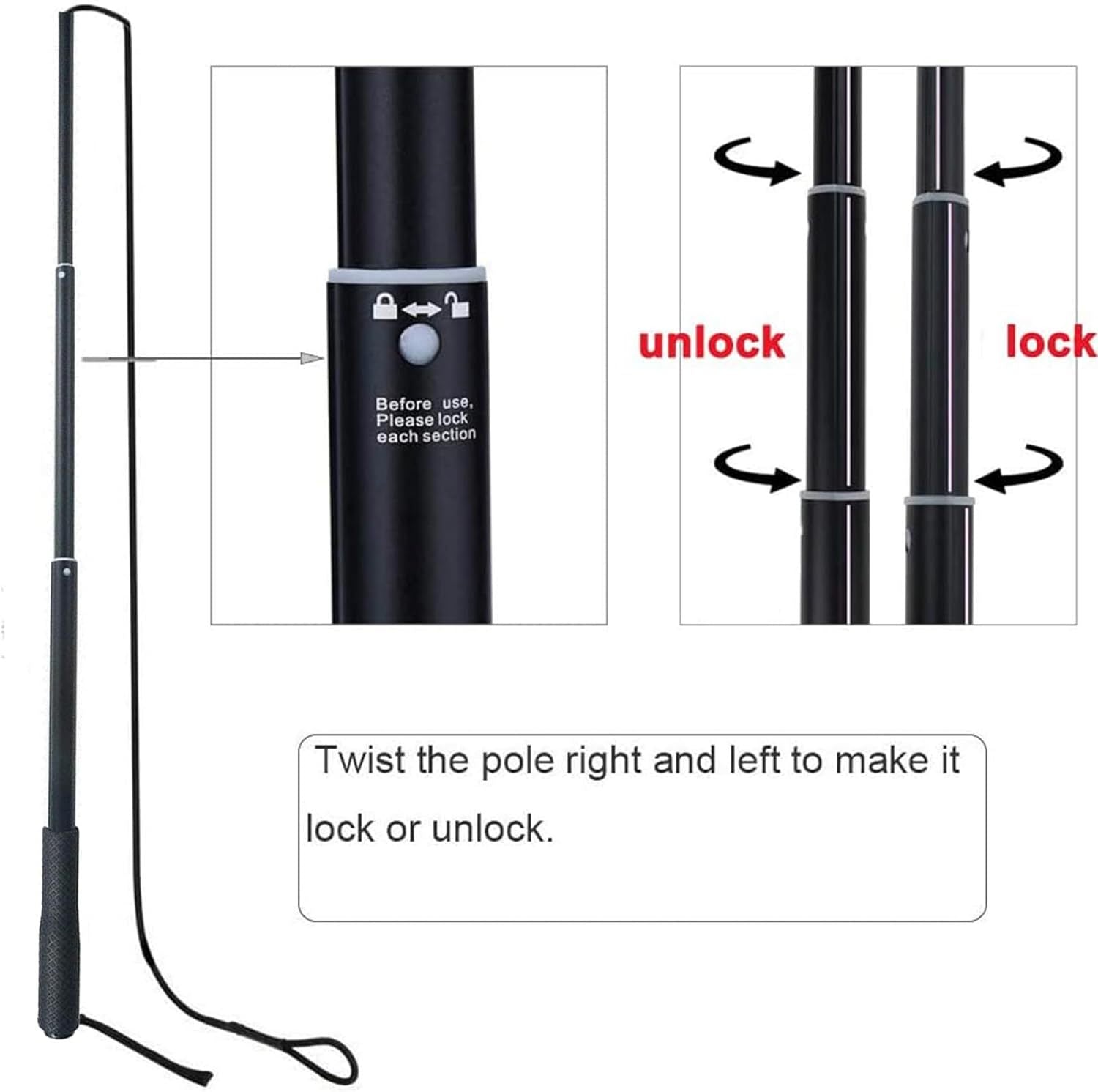 Extendable Dog Teaser Wand - Interactive Flirt Pole Toy