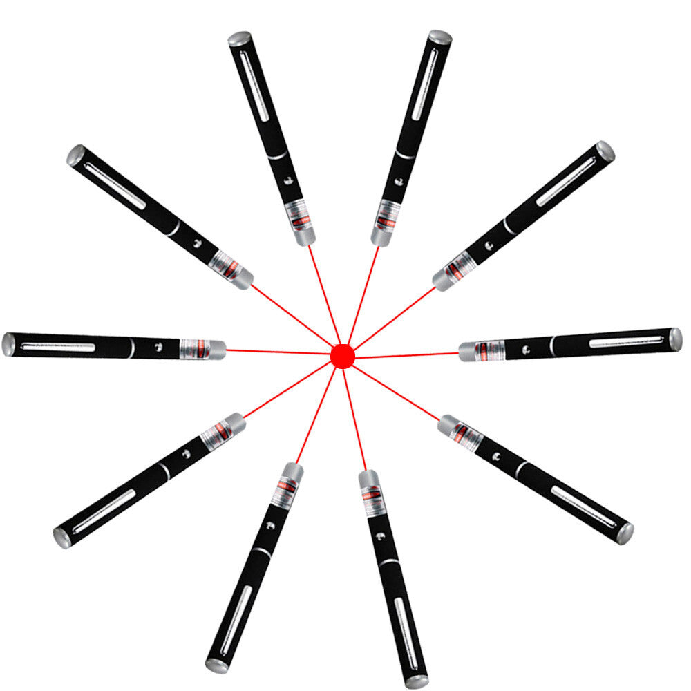 Red Laser Pointer Pen for Cats 10 pcs - Interactive Pet Toy