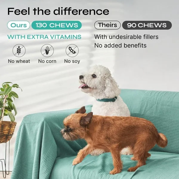 Hemp Calming Chews for Dogs – Duck Flavor Anxiety Relief Treats