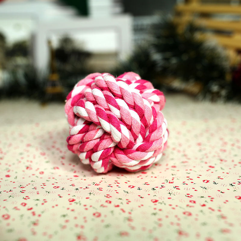 Cotton Rope Ball Dog Toy - Durable Chew & Fetch Toy