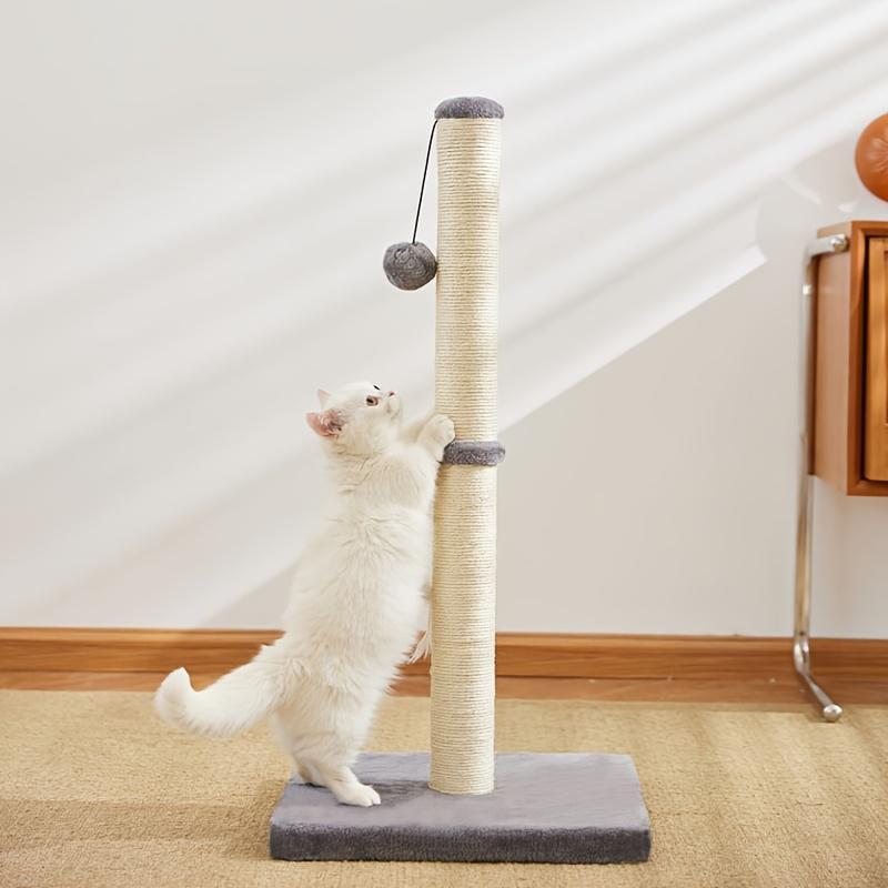 Sisal Rope Cat Scratching Post with Hanging Ball Toy