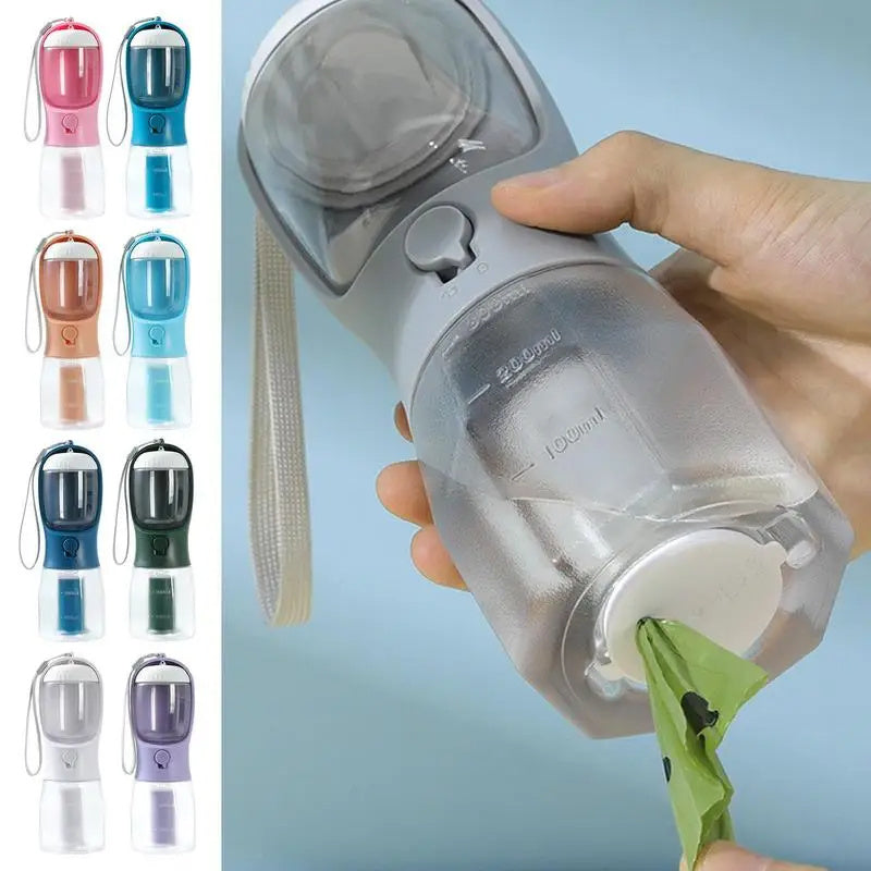 3-in-1 Portable Dog Water Bottle & Food Container