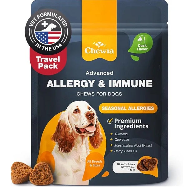 Dog Allergy Relief Chews – Itch Relief with Salmon Oil for Skin & Immune Health