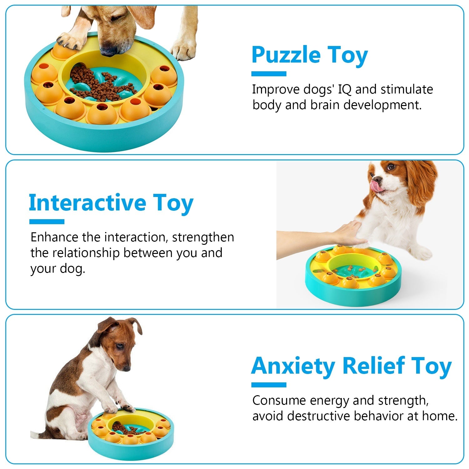 Dog Puzzle Food Feeder - Slow Feeding Interactive Toy