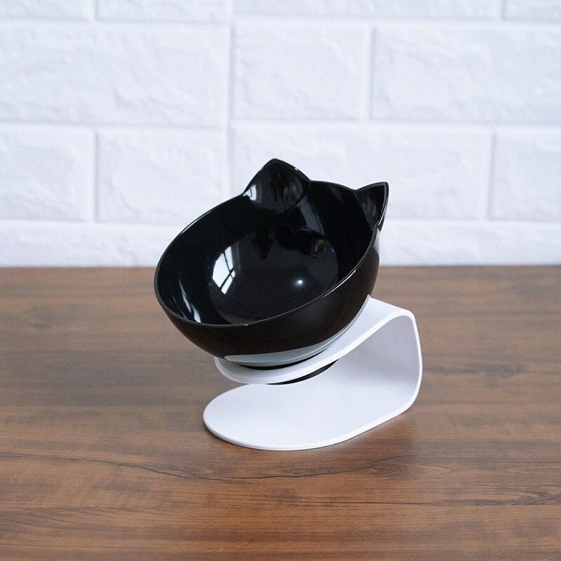 Elevated Double Cat Food Bowl - Cervical Spine Protection