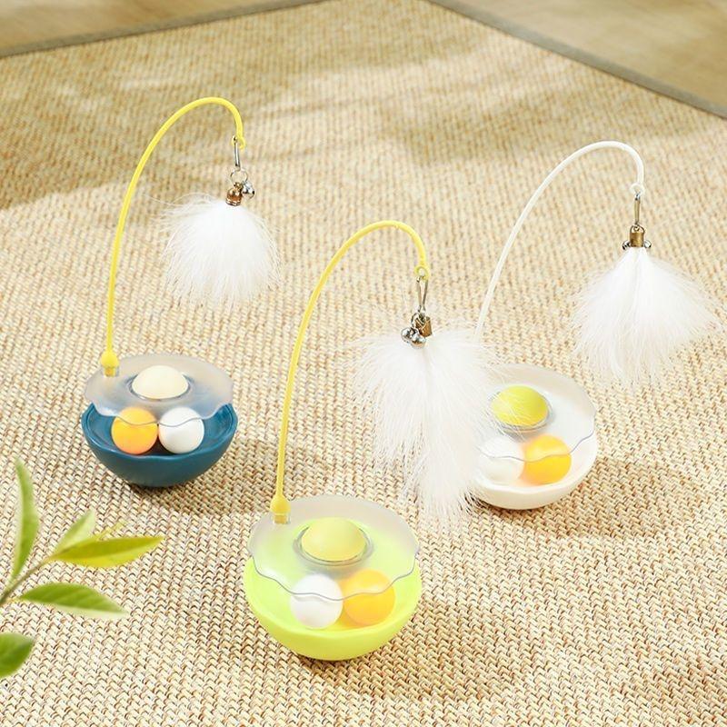 Cat Tumbler Toy Ball - Self-Righting Interactive Play Ball