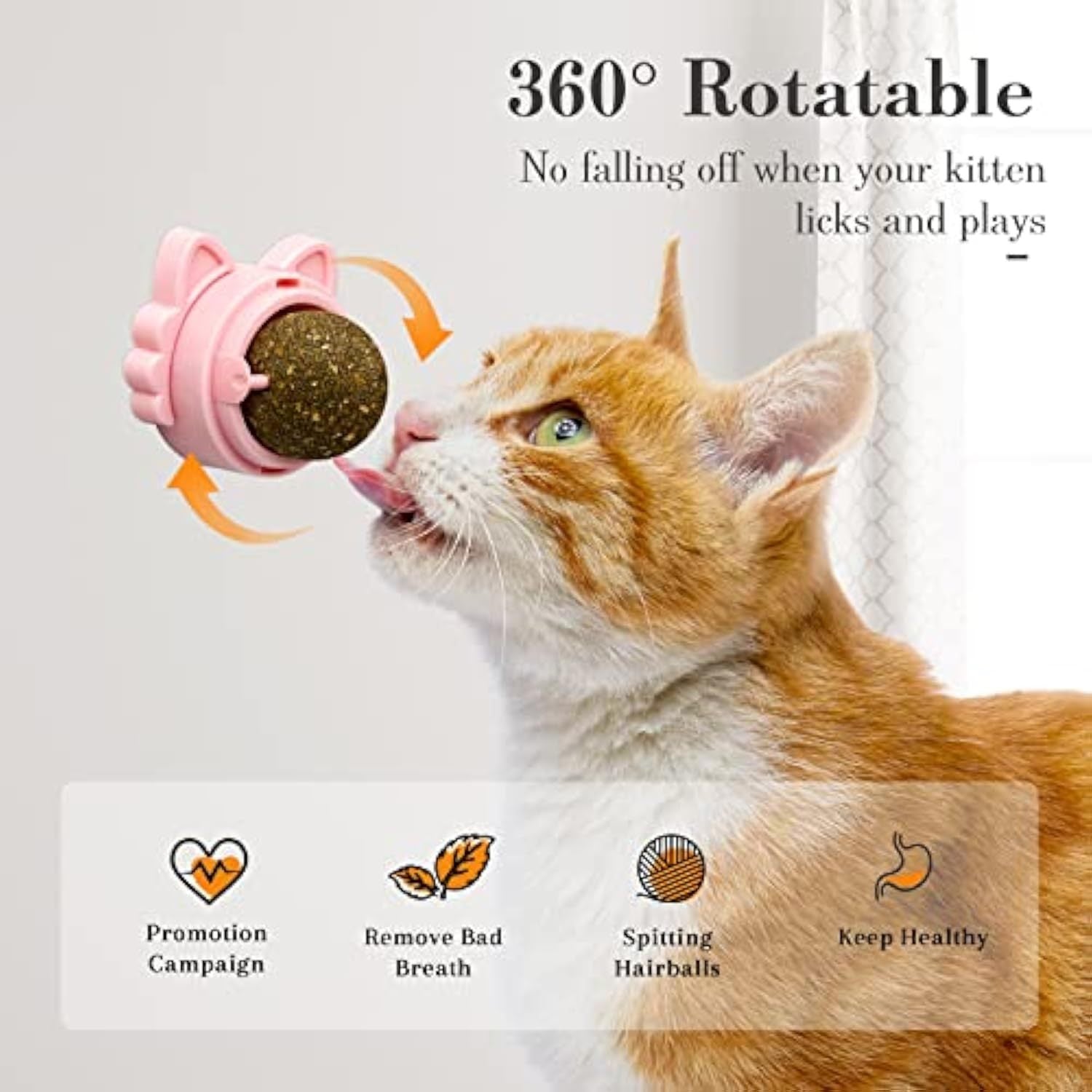 Sticky Wall Catnip Balls – Interactive Dental Chew & Fun Toy for Cats