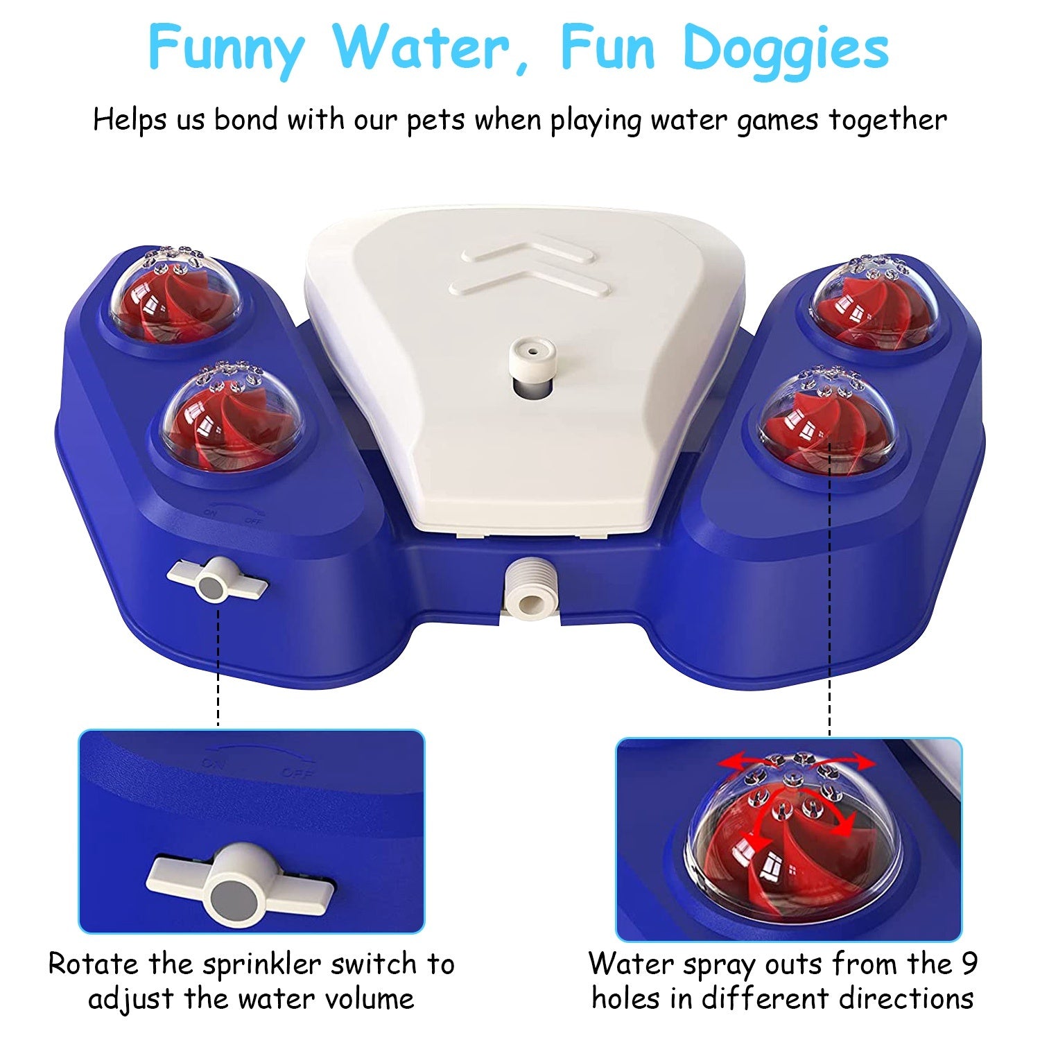 Multifunctional Dog Water Fountain - Step-Activated Outdoor Dispenser