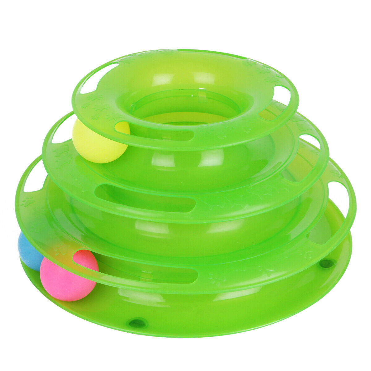 3-Tier Interactive Cat Ball Tower Toy