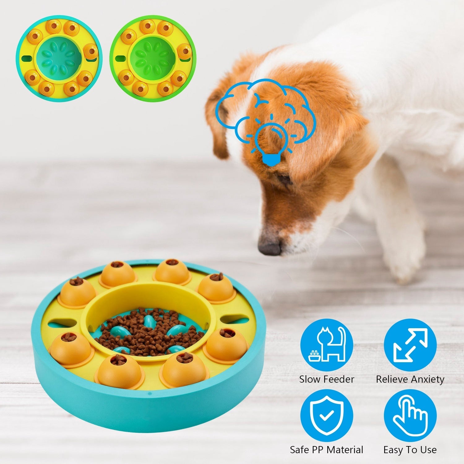 Dog Puzzle Food Feeder - Slow Feeding Interactive Toy