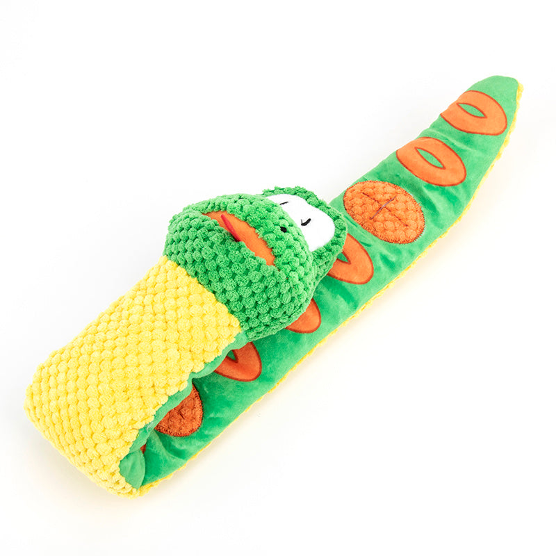 Snake Snuffle Toy - Interactive Squeaky Dog Puzzle