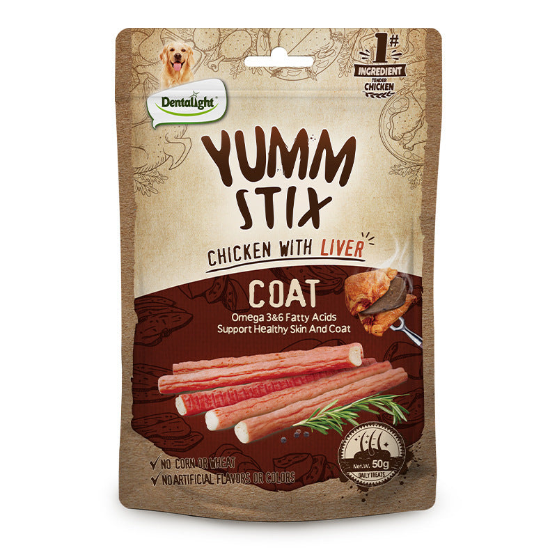 Pure Chicken Emulsion Strips – Puppy Vitamin Treats to Boost Appetite & Growth