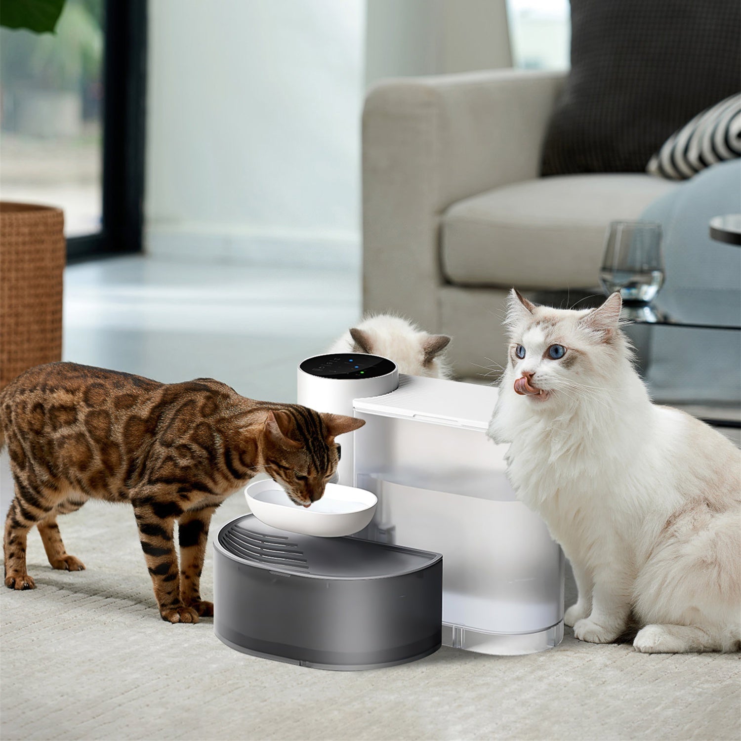 Smart Pet Water Fountain - 3L Automatic Dispenser