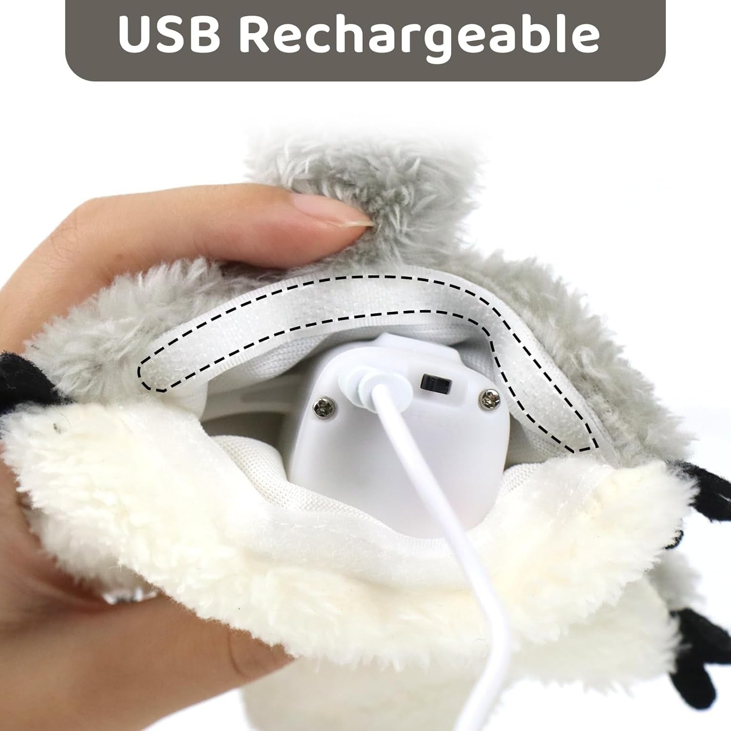 Interactive Flapping Squirrel Cat Toy - Rechargeable Touch-Activated