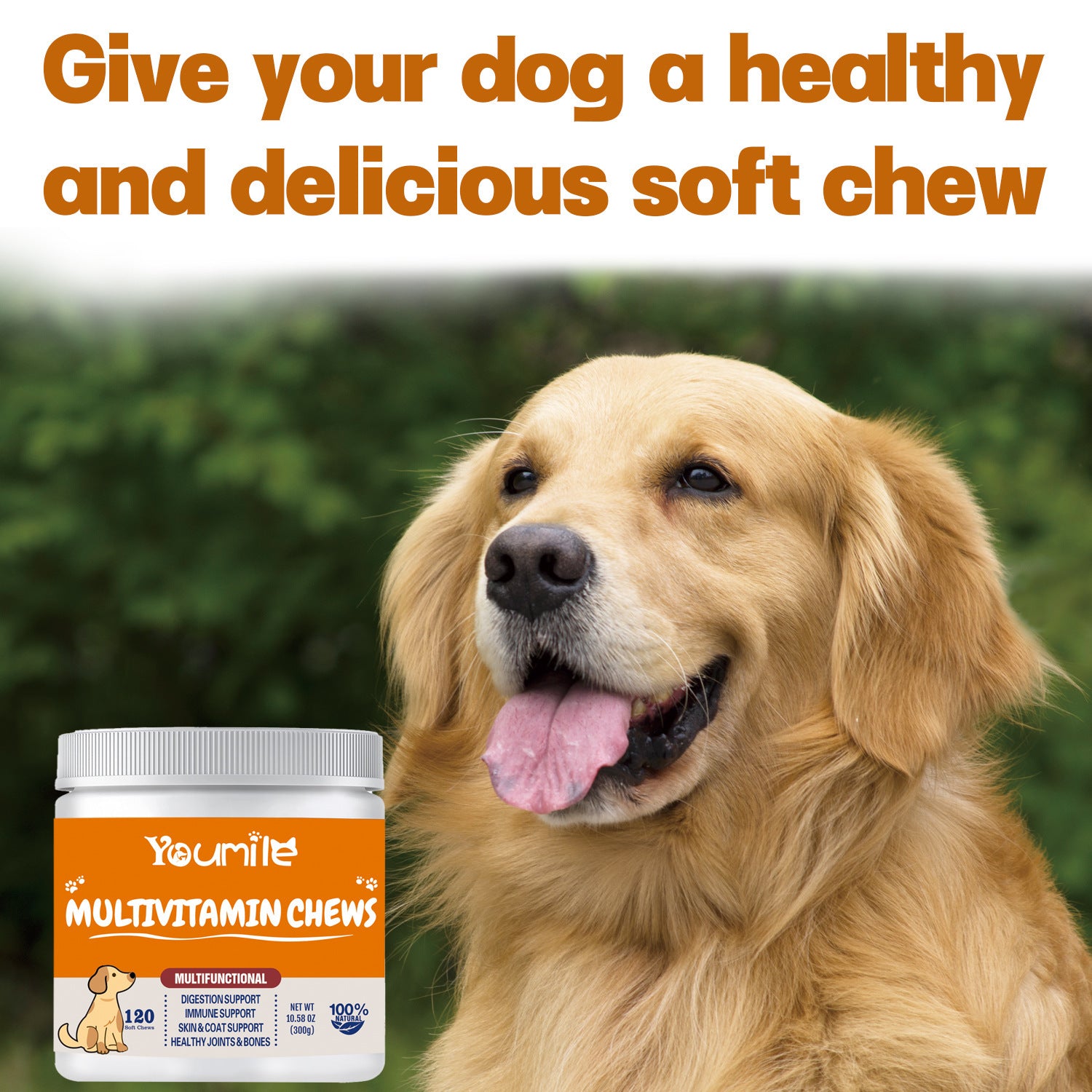 Multifunctional Pet Vitamin - Complete Health Care Supplement for Dogs & Puppies