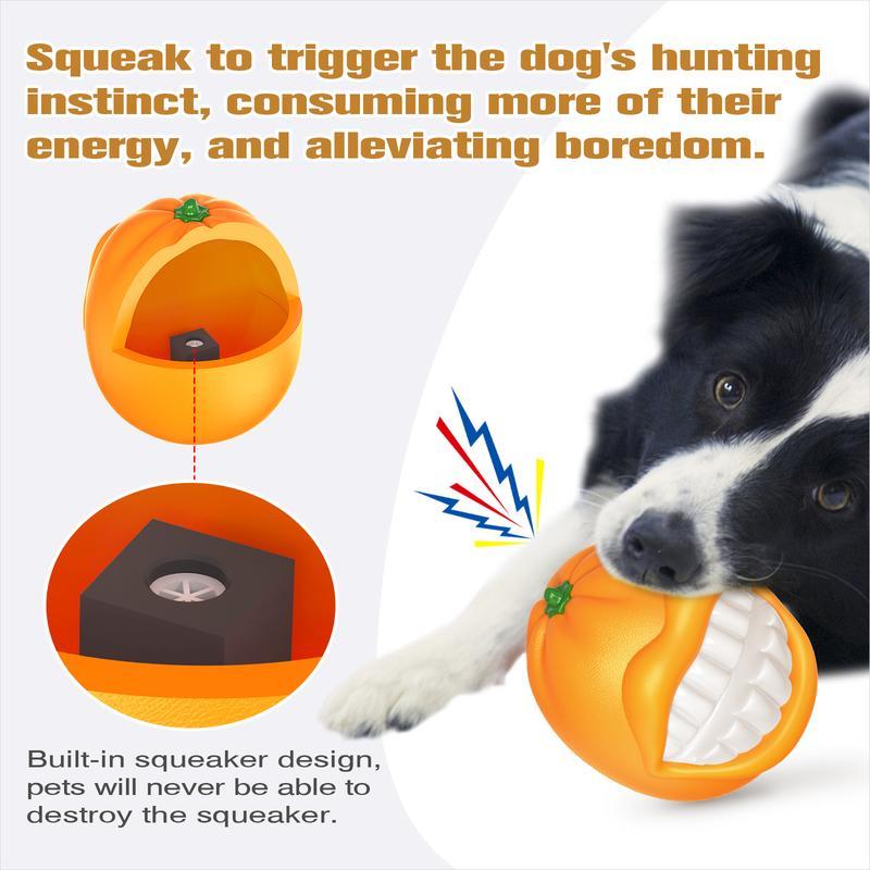 Squeaky Chew Ball for Medium & Large Dogs - Indestructible Tough Toy