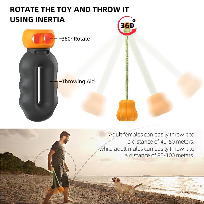 Dog Rope Fetch Toy for Medium & Large Dogs - Tug of War Training Toy