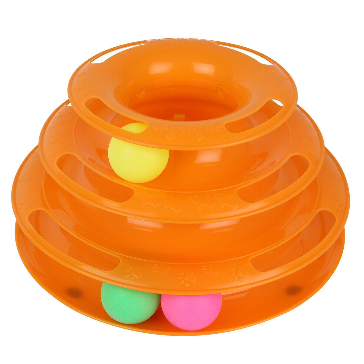 3-Tier Interactive Cat Ball Tower Toy
