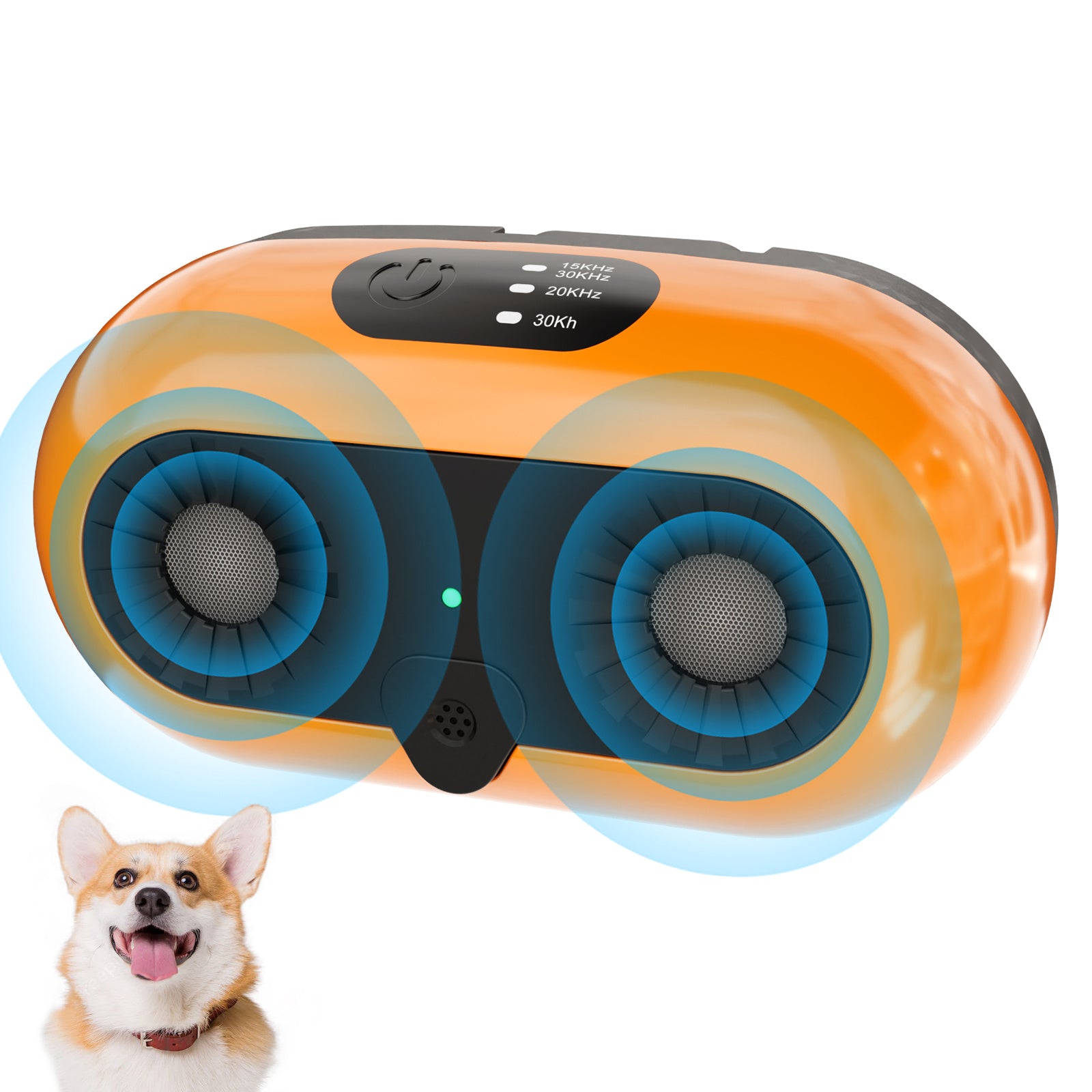 Ultrasonic Dog Bark Deterrent - 50ft Range Anti-Barking Device