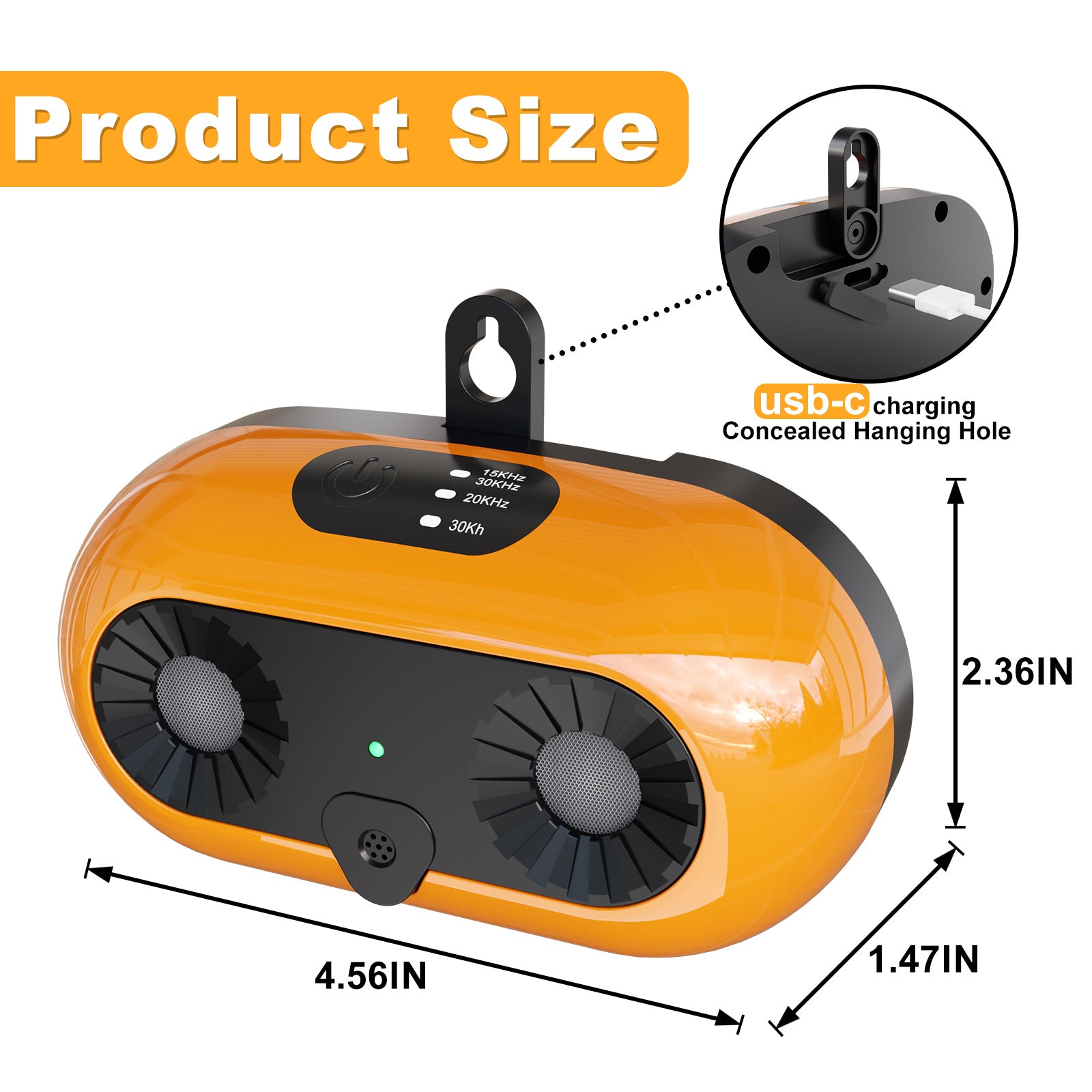 Ultrasonic Dog Bark Deterrent - 50ft Range Anti-Barking Device