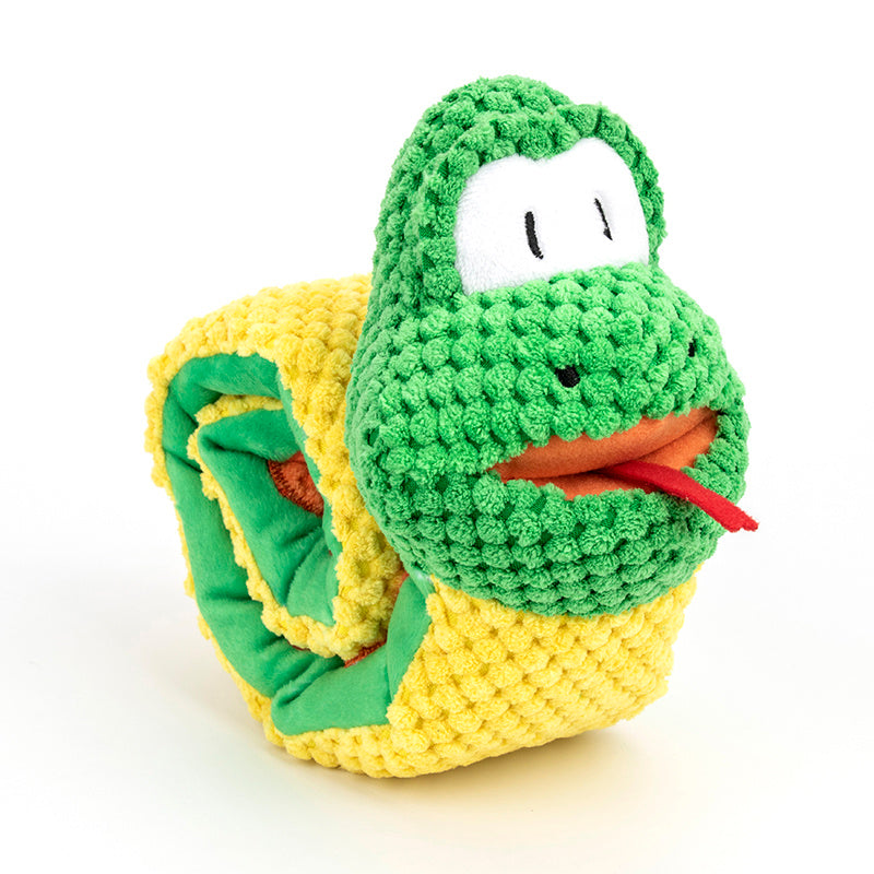 Snake Snuffle Toy - Interactive Squeaky Dog Puzzle