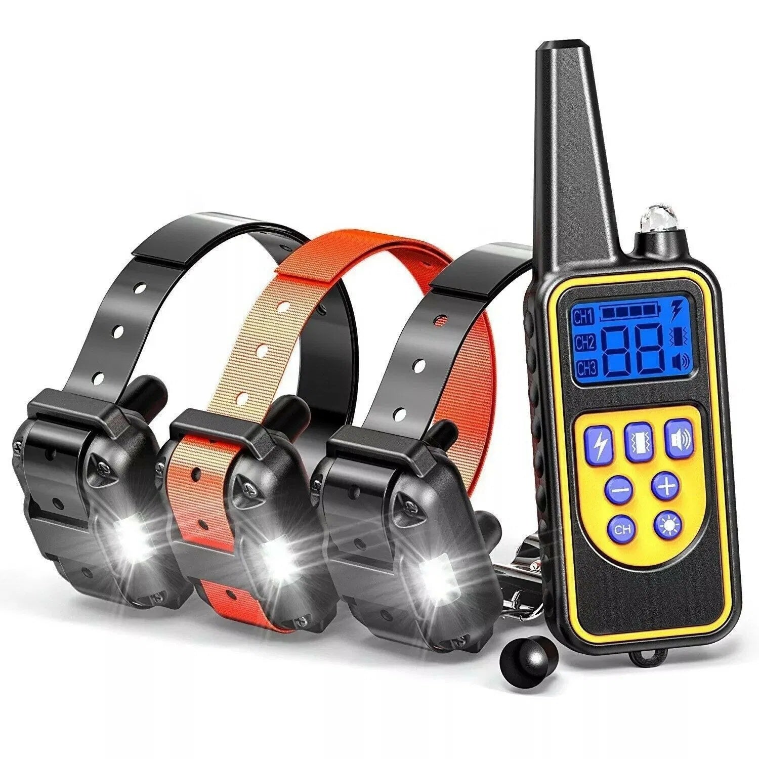 Dog Training Collar - 3000ft Range, Rechargeable, Waterproof Remote Shock Trainer