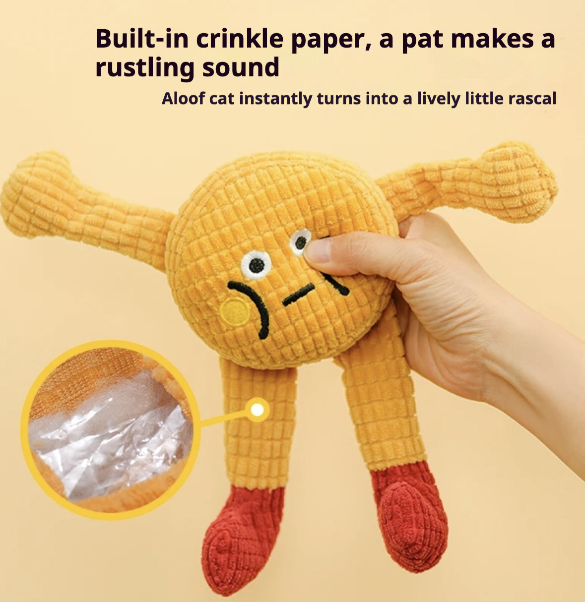 Squeaky Catnip Pet Toy