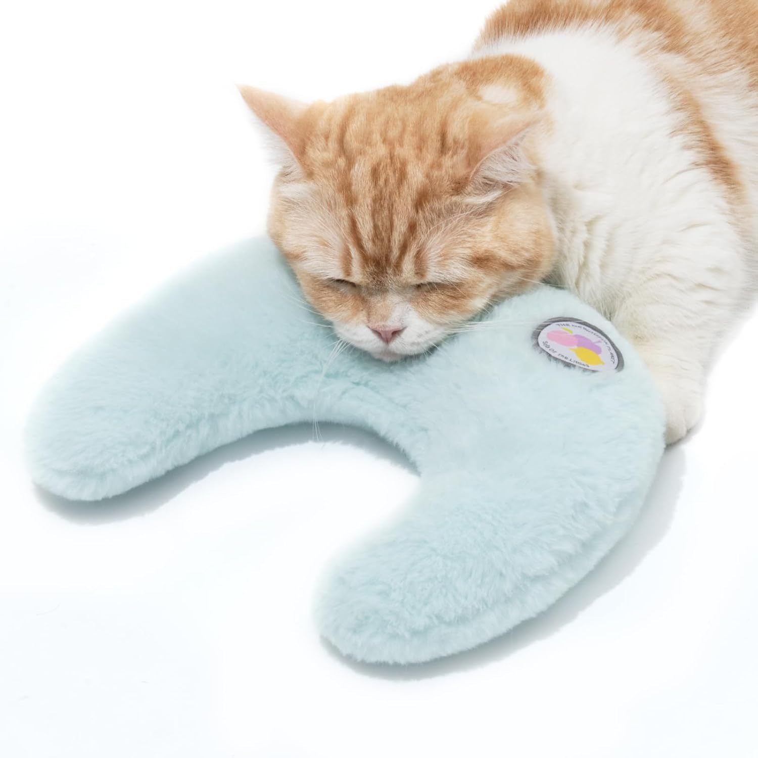 MEWOOFUN U-Shaped Orthopedic Pet Pillow - Blue
