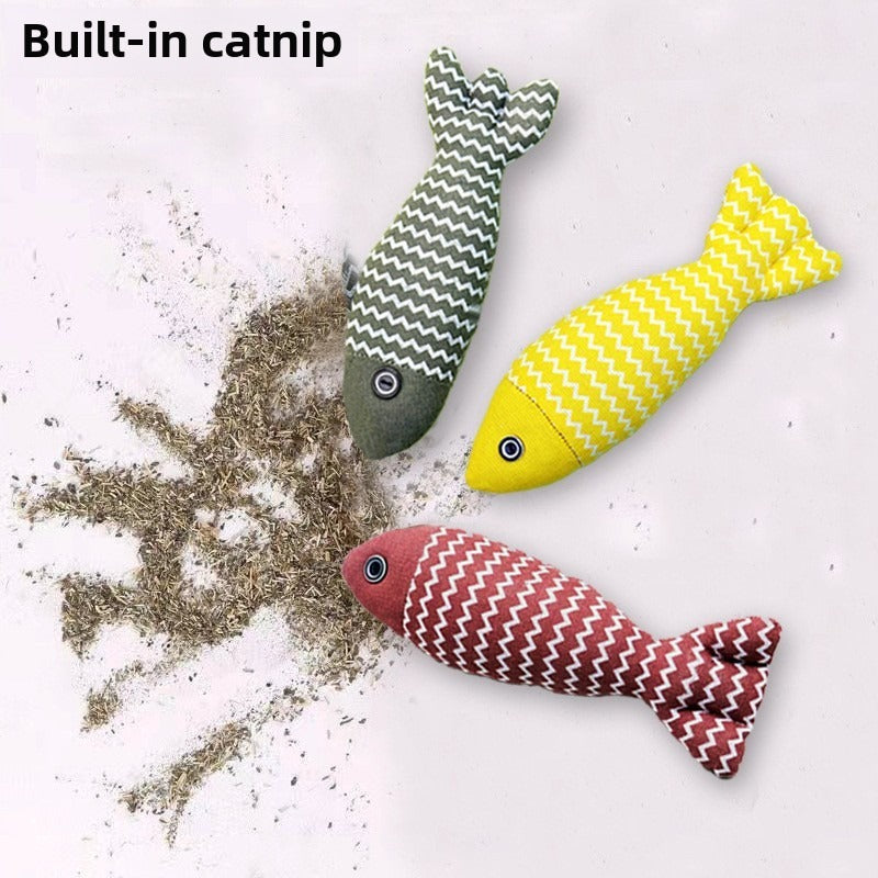 Catnip Fish Toy - Mint-Infused Interactive Toy for All Ages