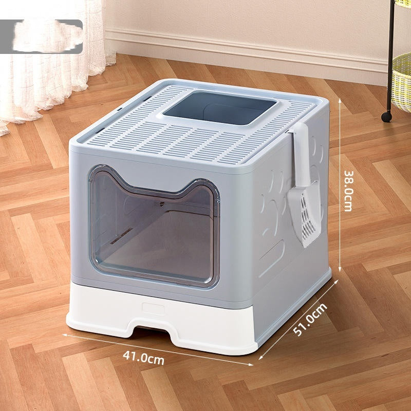 Extra Large Enclosed Cat Litter Box with Front Entry - Perfect for Big Cats