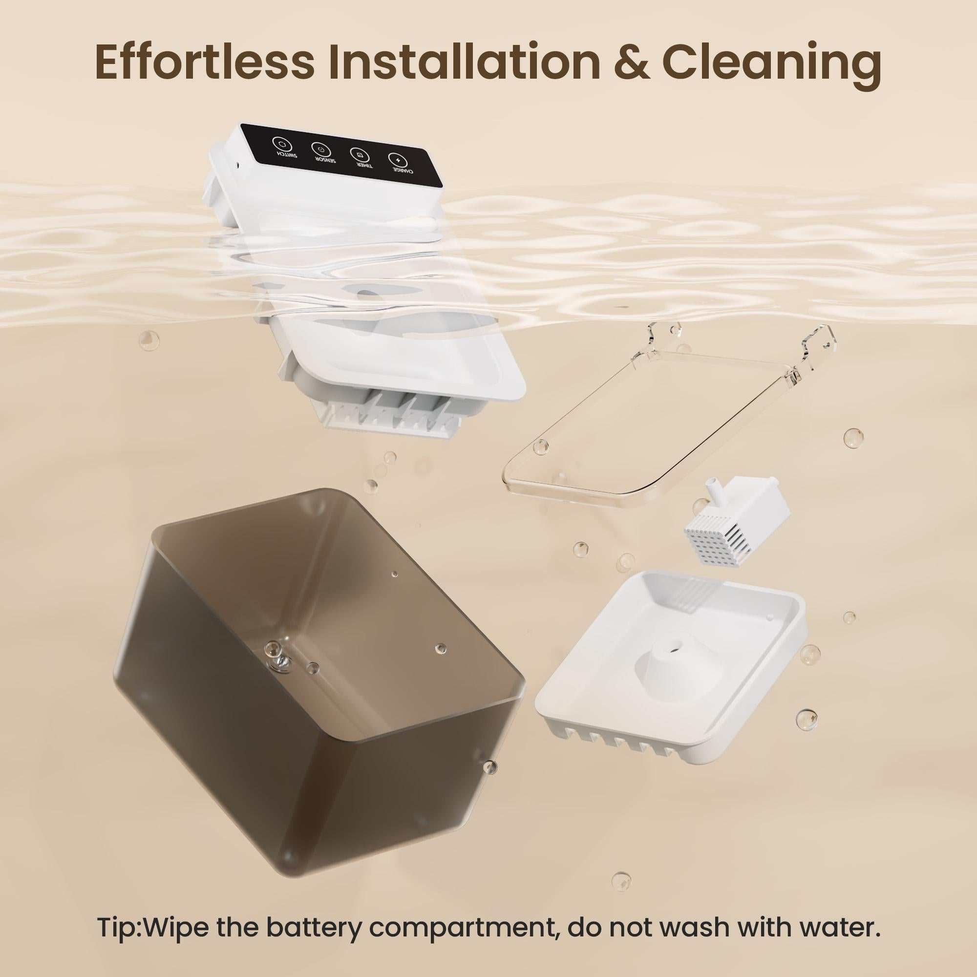 Automatic Pet Water Fountain - Smart Sensing Dog & Cat Dispenser