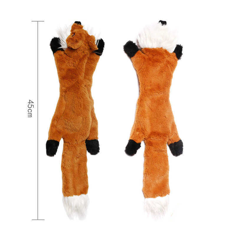 5-Pack Dog Squeaky Toys - No Stuffing Plush Crinkle Toys