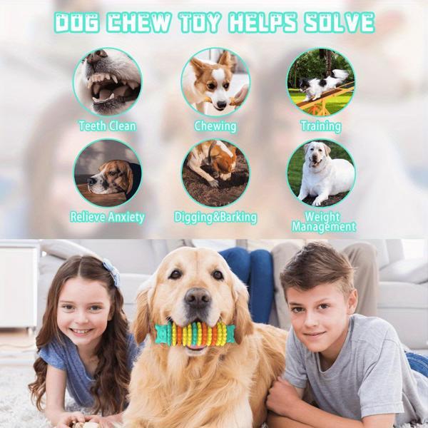 Indestructible Rubber Dog Chew Toy for Aggressive Chewers