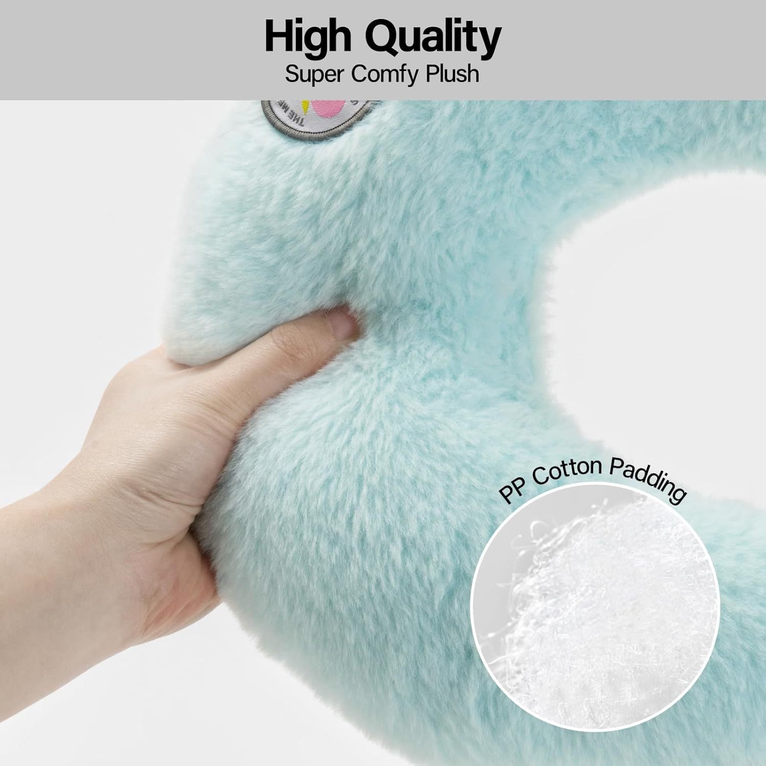 MEWOOFUN U-Shaped Orthopedic Pet Pillow - Blue