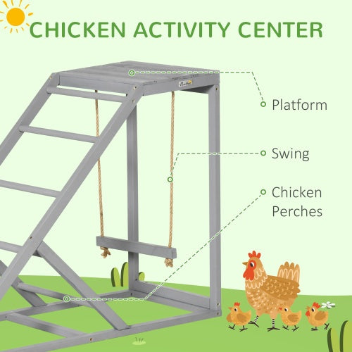 Chicken Swing Set with Perch & Ladder - Coop Enrichment Toy