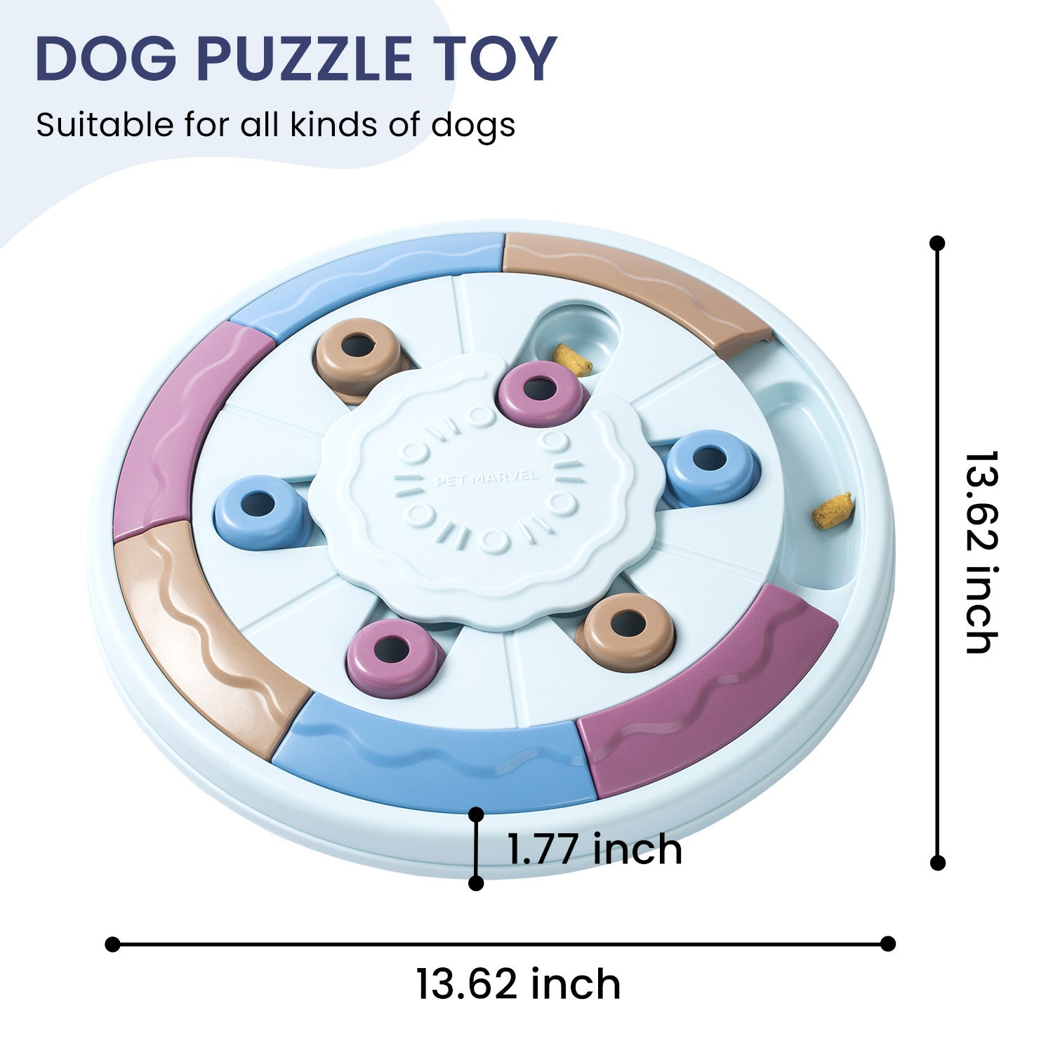Interactive Dog Puzzle Toy - Level 1-3 Difficulty Food Dispenser
