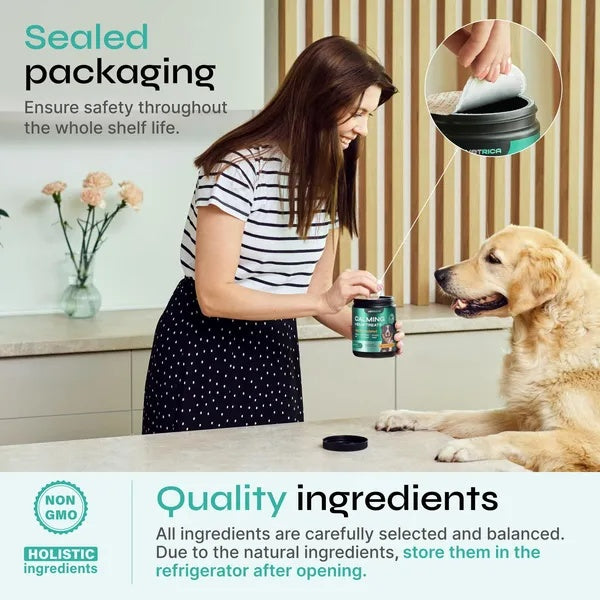 Hemp Calming Chews for Dogs – Duck Flavor Anxiety Relief Treats